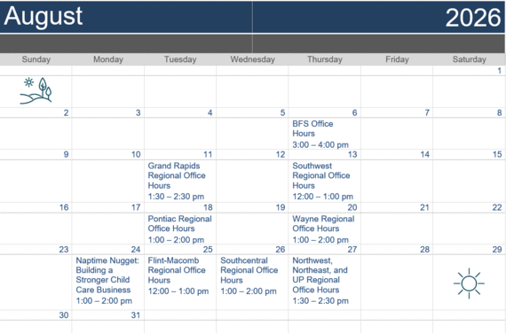 August Calendar