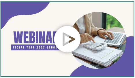Webinar for fiscal year 2027 budget updates 