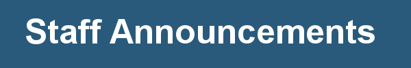 Staff announcements header