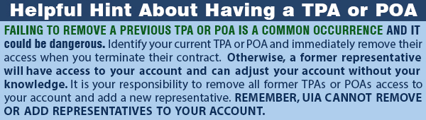 Graphic Box with "Helpful Hint" about TPAs and POAs