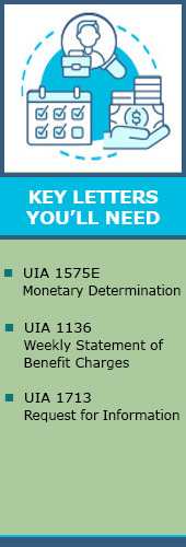 Sidebar Graphic of needed forms: UIA 1575, UIA 1136, and UIA 1713
