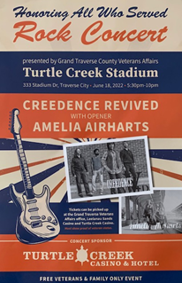 Turtle Creek rock concert flyer