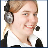 WOMAN in HEADSET Photo