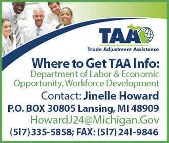 TAA Contact Info - JInelle Howard; P.O. BOX 30805 Lansing MI 48909