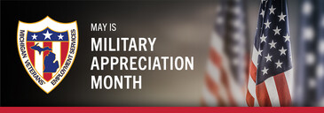 Military appreciation month banner