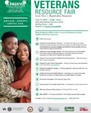 Oakland County Veterans Resource Fair flyer