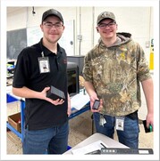 Industrial Electronics students Nathan and Ethan