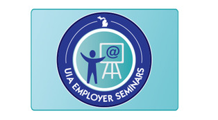 Employer Seminars Logo with blue box