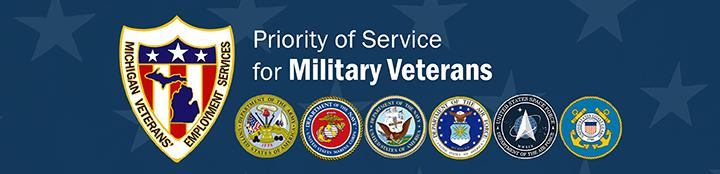 Priority of Service for Military Veterans banner