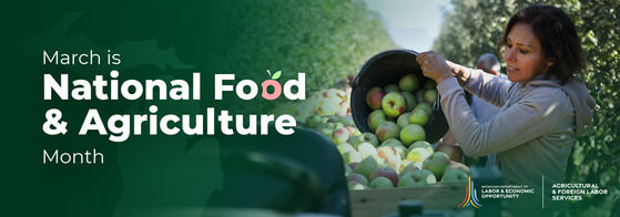 National Food and Agriculture Month banner