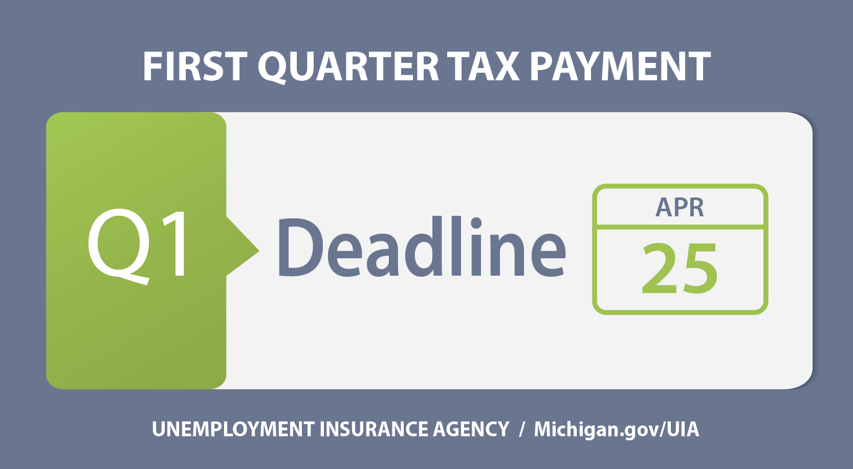 Q1 Tax payment Deadline
