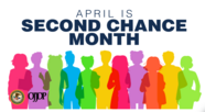 April is Second Chance Month graphic