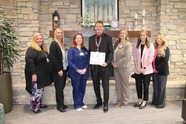 Kelly with the Michigan Works!, MyMichigan Hospital and VES staff
