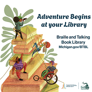Braille & Talking Book Library summer reading graphic
