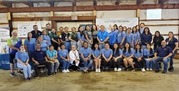 Group of volunteers at the Bienvenidos event