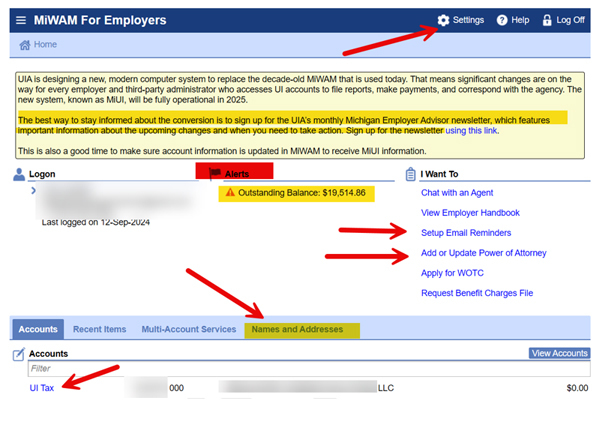 MiWAM for Employers Screenshot