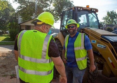 Drinking water construction workers