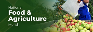 National Food & Agriculture Month banner