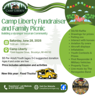 Camp Liberty picnic flyer