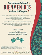 Bienvenidos 2025 flyer