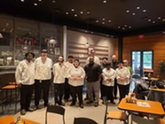 Culinary students standing together at Van Andel Arena