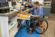 Pharmacy Technician student in a wheelchair
