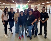 Members of the AFLS team at the Bienvenidos event