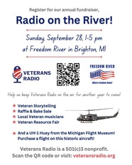 Radio on the River event flyer