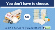 You don't have to choose between bills and diapers graphic