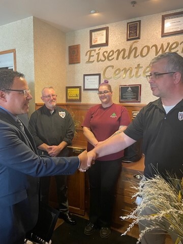 Charles Trojanek, hiring manager; Mick Albig, VCA; Samantha Harbison; James Grose, LVER