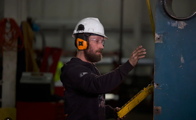 Worker hearing article