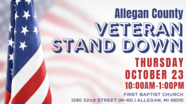 Allegan County Veterans Stand Down graphic