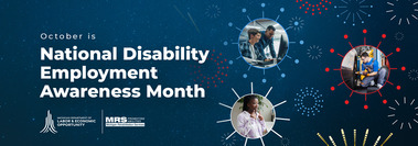 October is National Disability employment Awareness Month banner