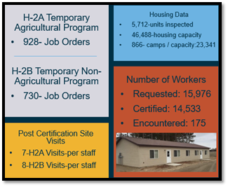 Number of different types of services provided to MSFWs