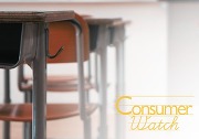 Consumer Watch graphic with desks in the background