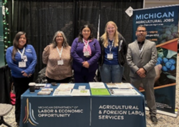 Photo of Agricultural Employment Services, National Farmworker Jobs Program and Foreign Labor Services staff at the Expo.