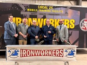 LEO representatives with Local Ironworkers 25