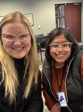 Diana Hernandez-Garcia and Abby Frost