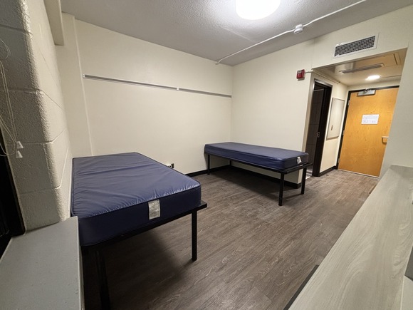 Renovated dorm with two beds