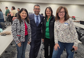 Hugo Pantoja with Michigan Works! staff