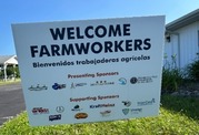 Welcome Farmworkers lawn sign