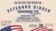 Saluting your service veteran dinner banner