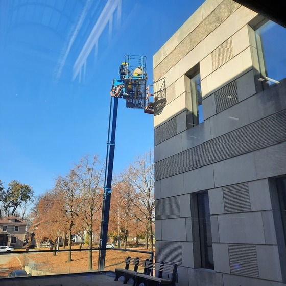 Exterior Work at the Library of Michigan