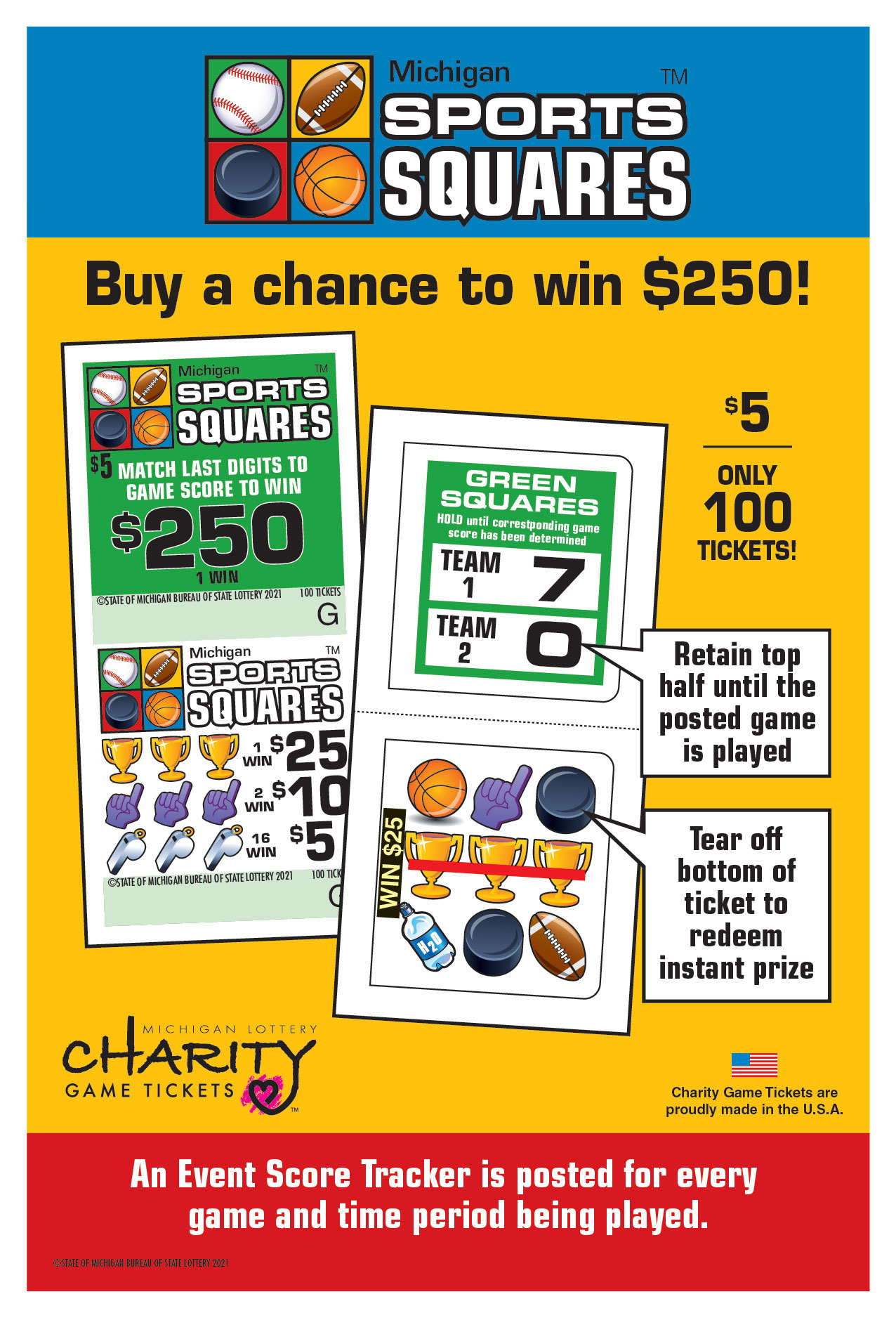 Sports Squares Postcard