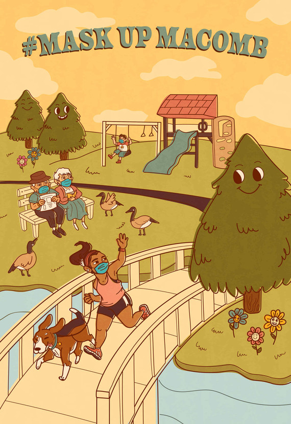 Mask Up Macomb Poster