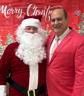 Santa and Clerk Forlini