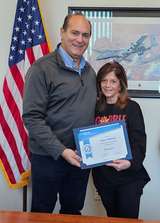 Clerk Forlini and Tammy Brennan