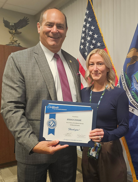 Clerk Forlini and Jessica Zuhlke