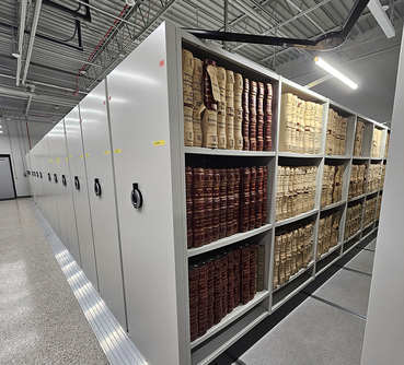 The new storage facility stands as a state-of-the-art resource for the Clerk’s Office.