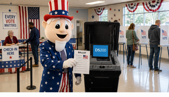Uncle Sam voting